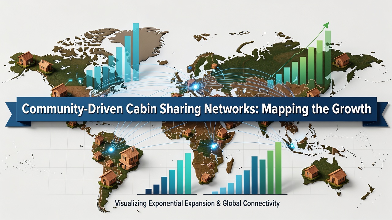 Mapping the Growth of Community-Driven Cabin Sharing Networks